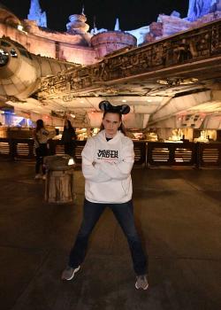 woman at disneyland