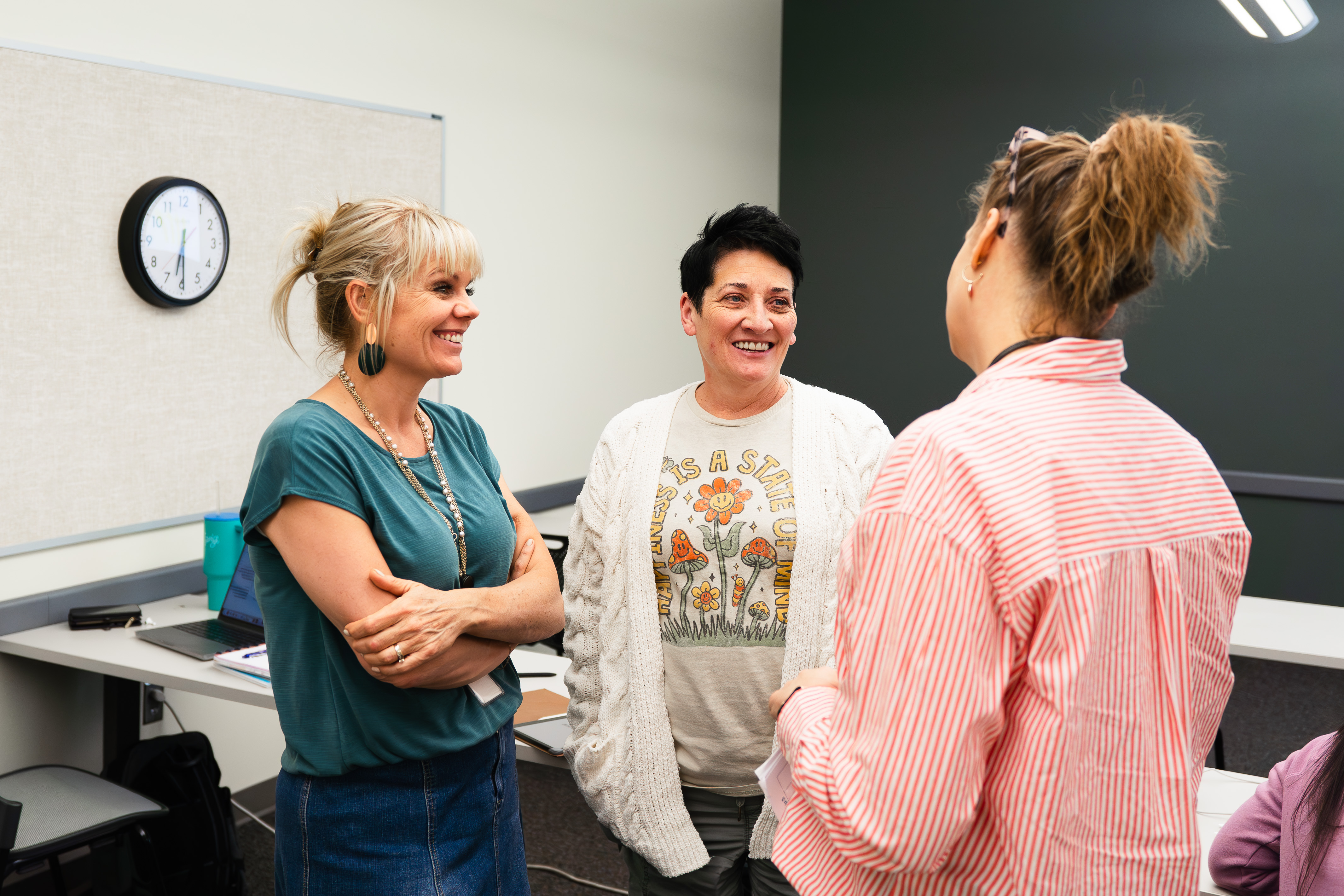 Women talking in a group