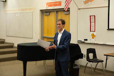 Mickey Rowe teaches theater games which are inclusive for those on the autism spectrum. Photo by Lorenzo Hubbert.