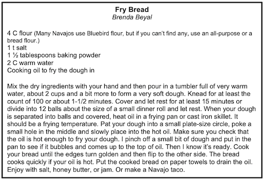 Fry Bread Recipe