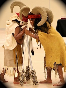 Mountain sheep dancers