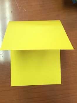 Folded Yellow Paper