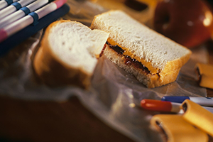 peanut butter and jelly sandwich