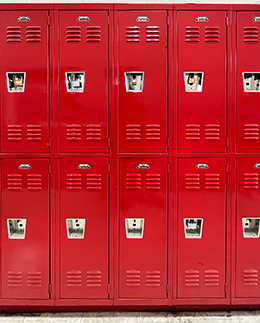 red lockers