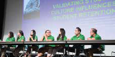 An image of a panel of students