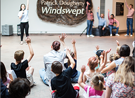 School field trip at the art museum