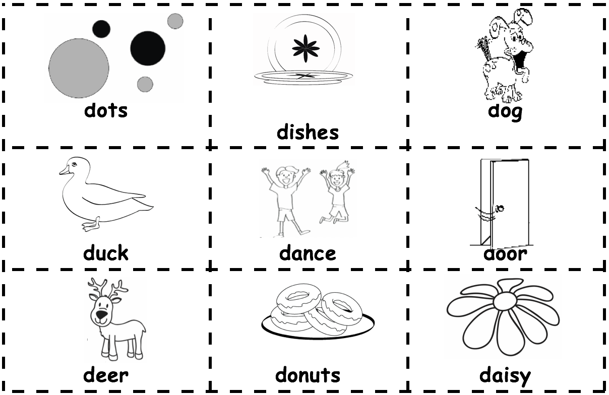 D-picture-word-cards