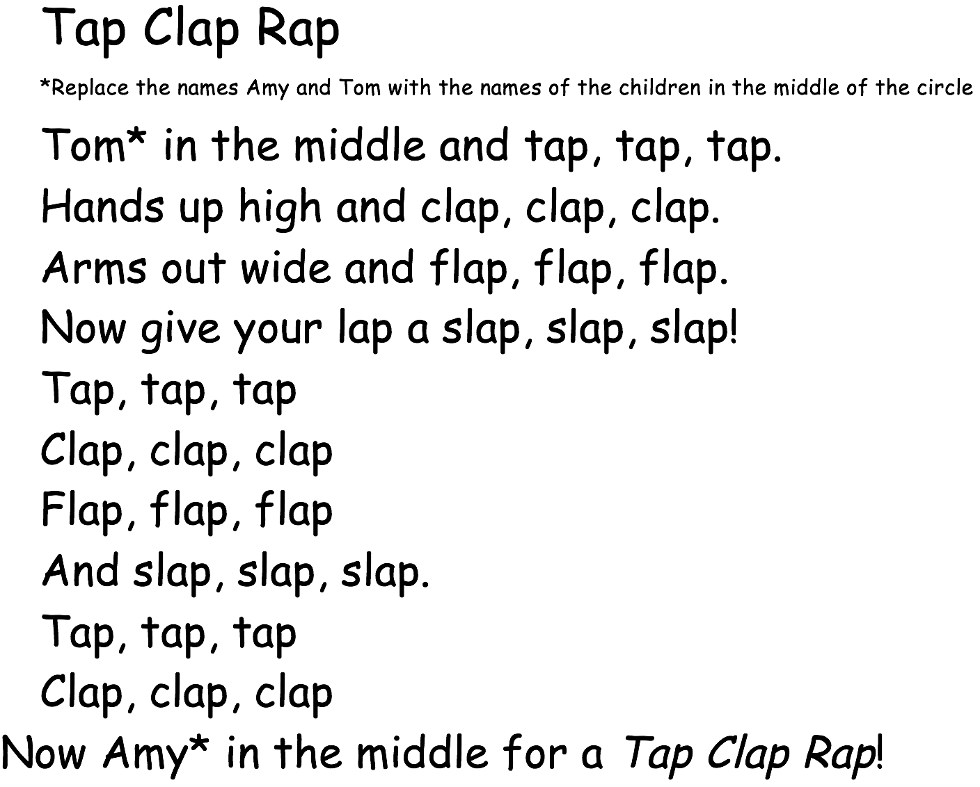 Tap-Clap-Rap-text