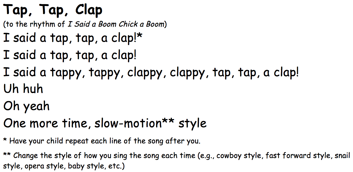 Tap-Tap-Clap-song