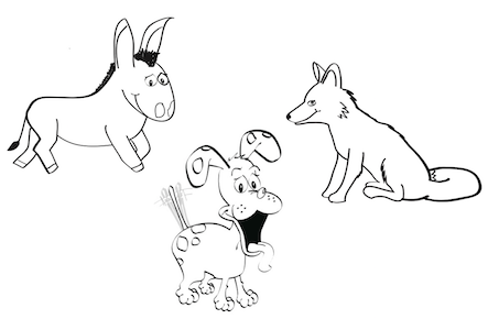 El perro, el burro y el zorro