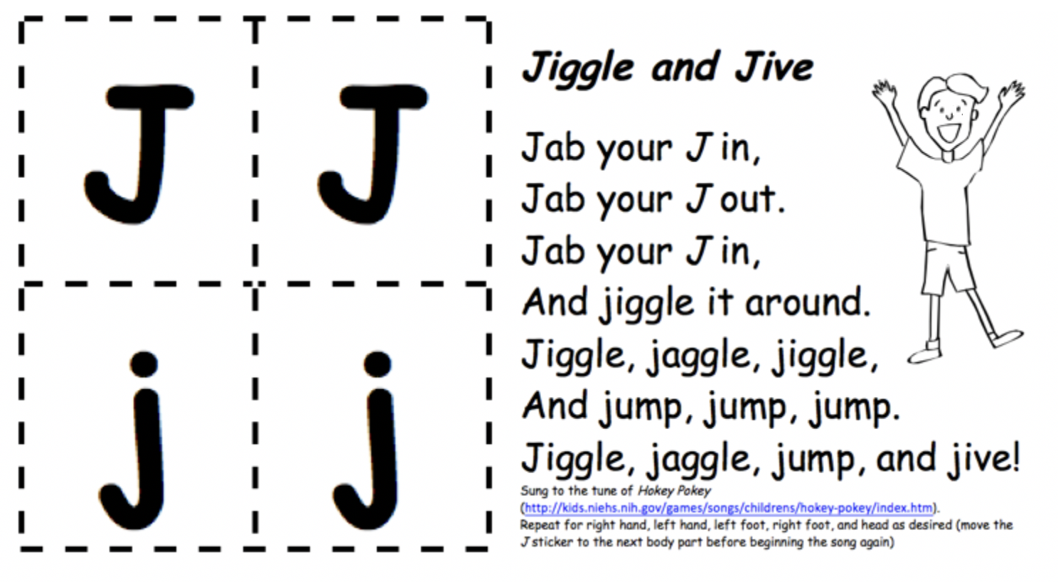 Jiggle and Jive and Letter Cards