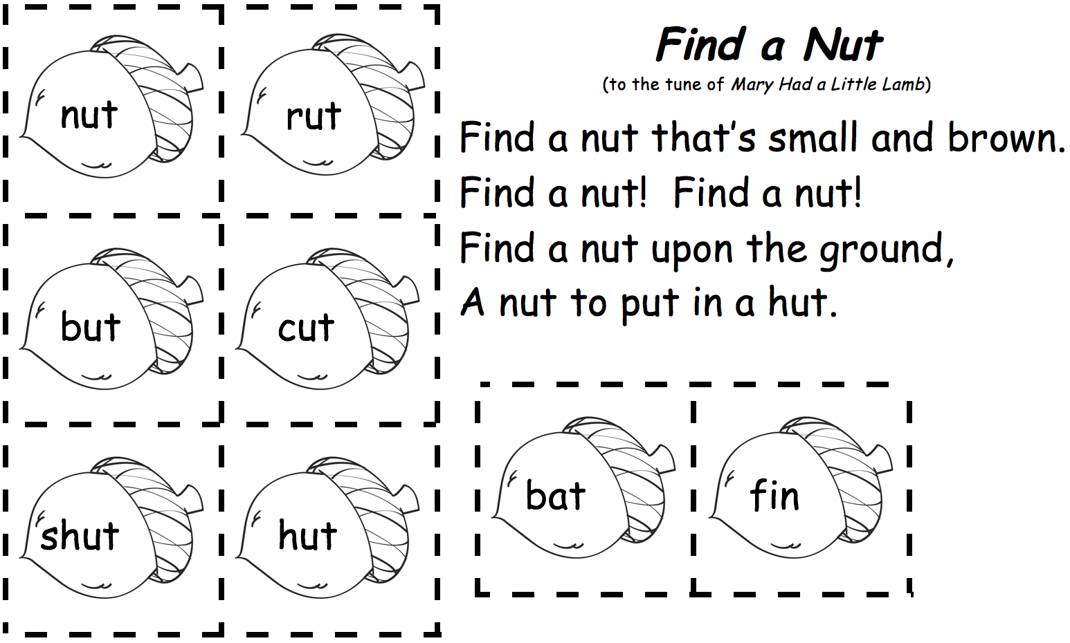 nut-song-and-word-cards