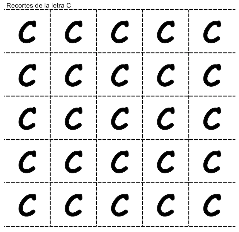 Recortes de la letra C