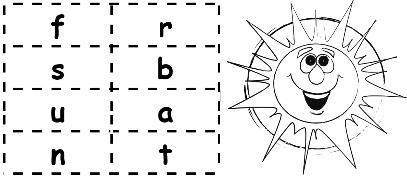 sun-graphic-and-word-blending-cards