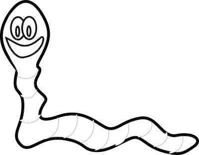 wiggly worm clipart