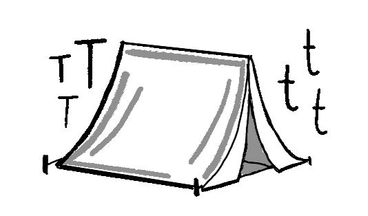 *Tent with Ts