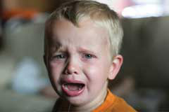 crying toddler boy