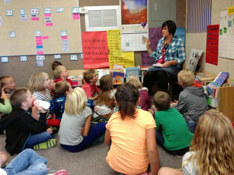 woman teaching class