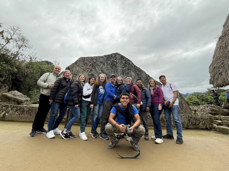 Group photo in Peru