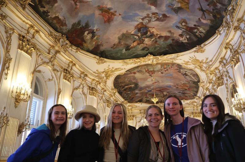 Picture of the group of students in Eastern Europe