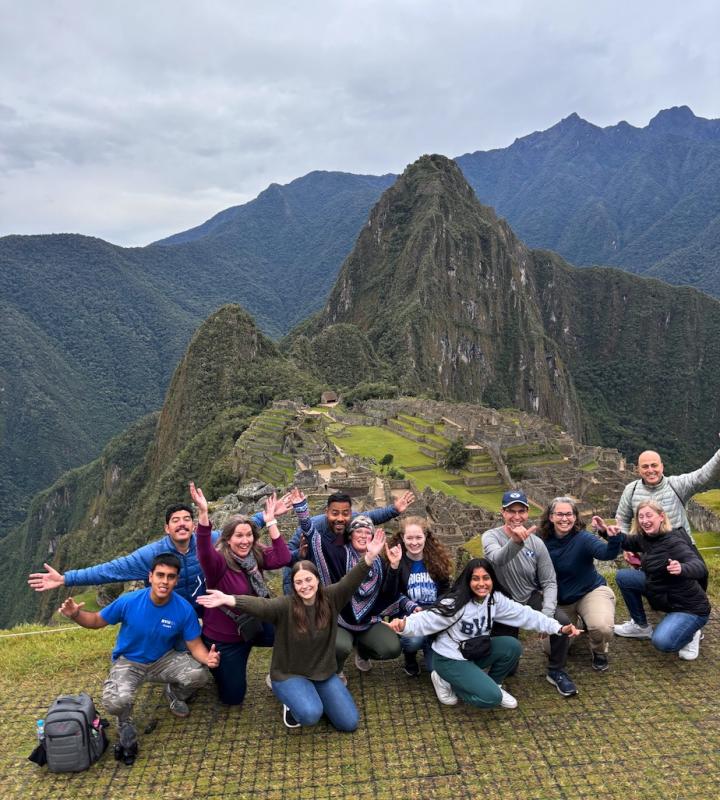 Group photo in Peru