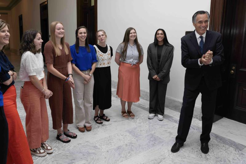 With Sen. Romney.