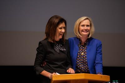 President Cordon and Sister Craig